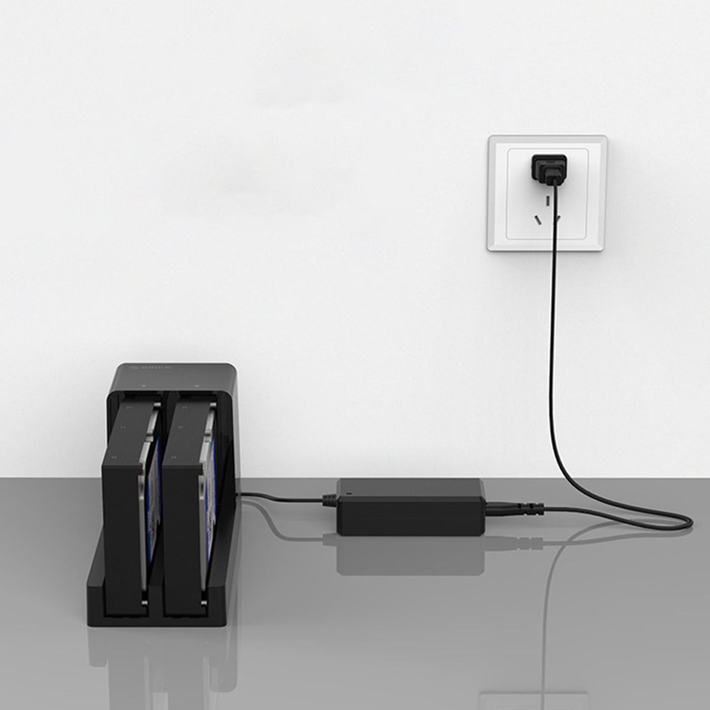 Dual Bay 3.5 External Hard Drive Docking Station Enclosure 20TB Support"