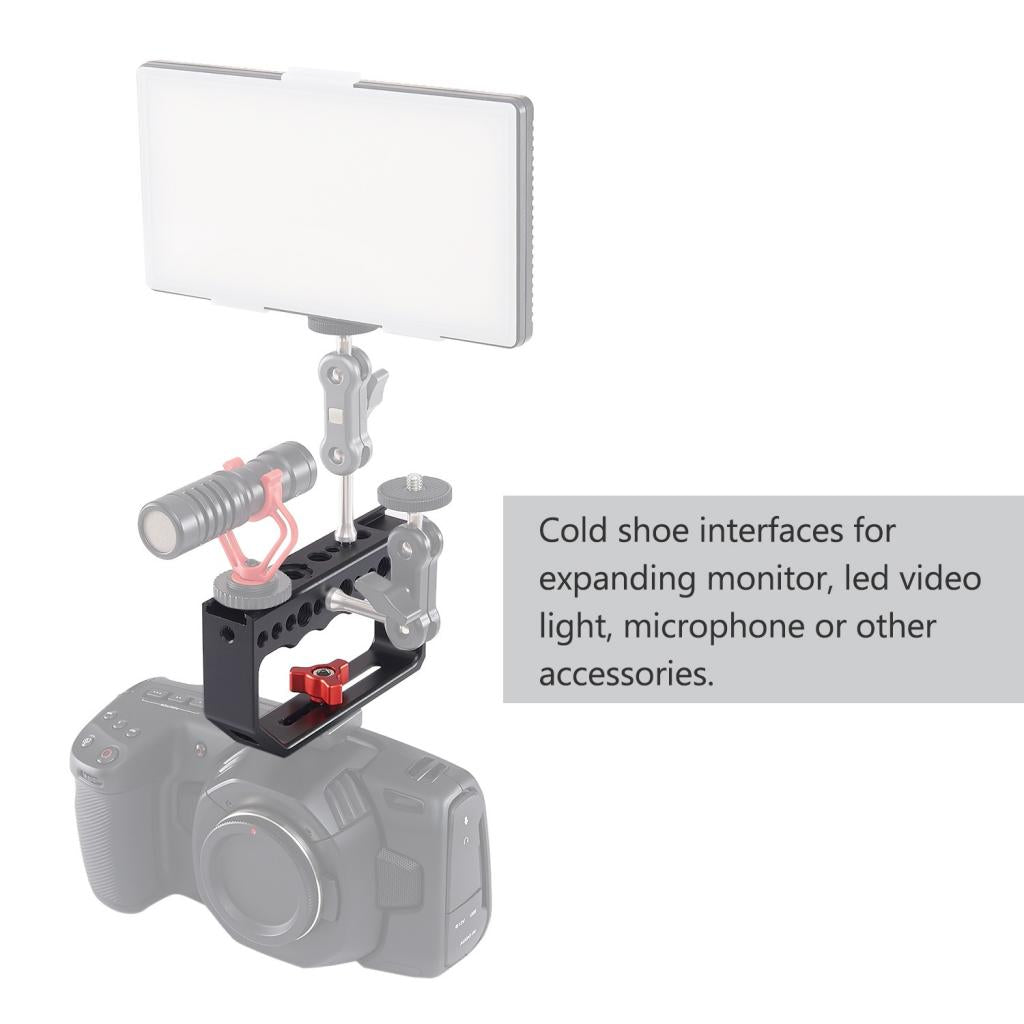 Adjustable Cheese Camera Top Handle for DSLR Camera Cage LED Lights Monitor