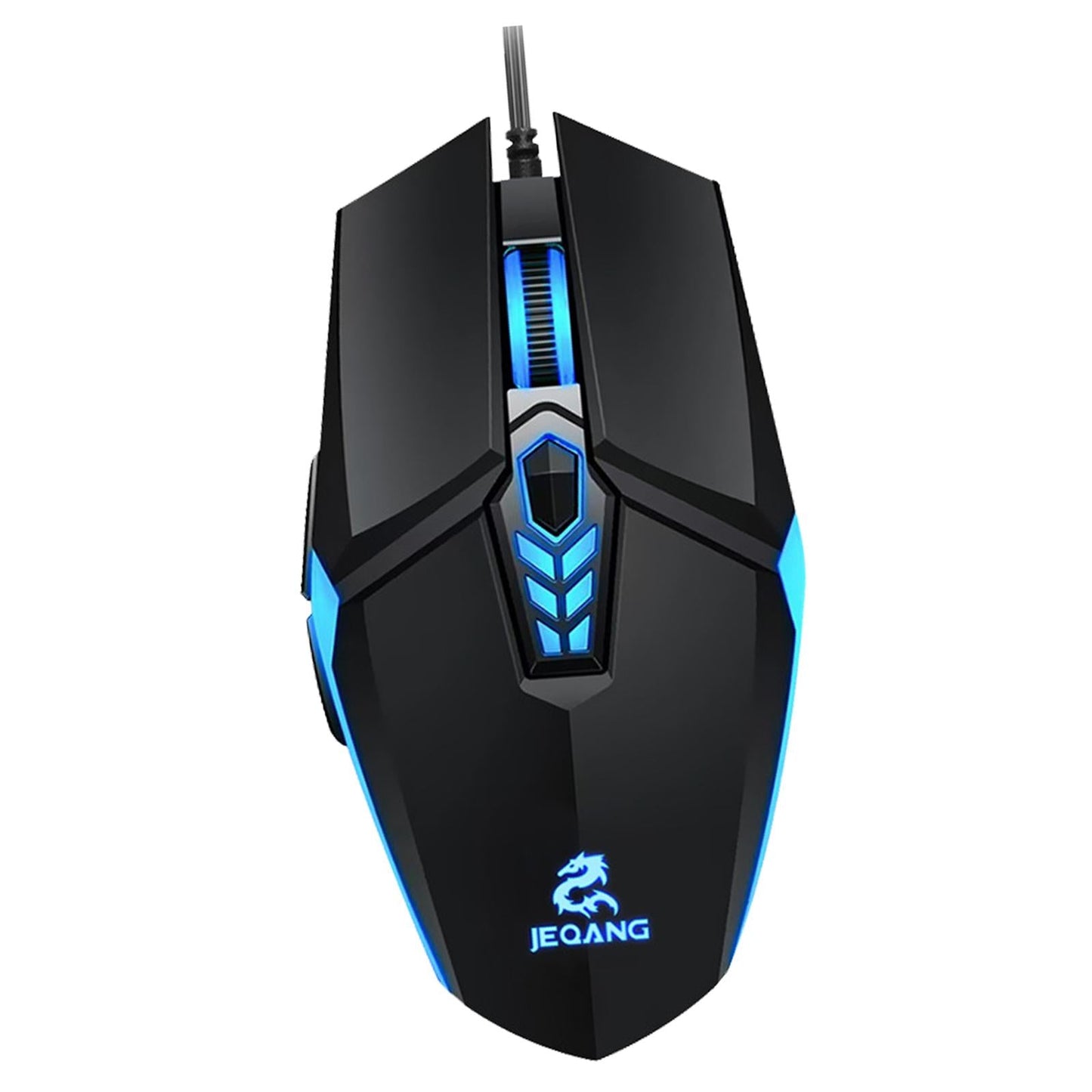 LED Backlit RGB Wired Gaming Mouse 3200 DPI Adjustable Mice Black