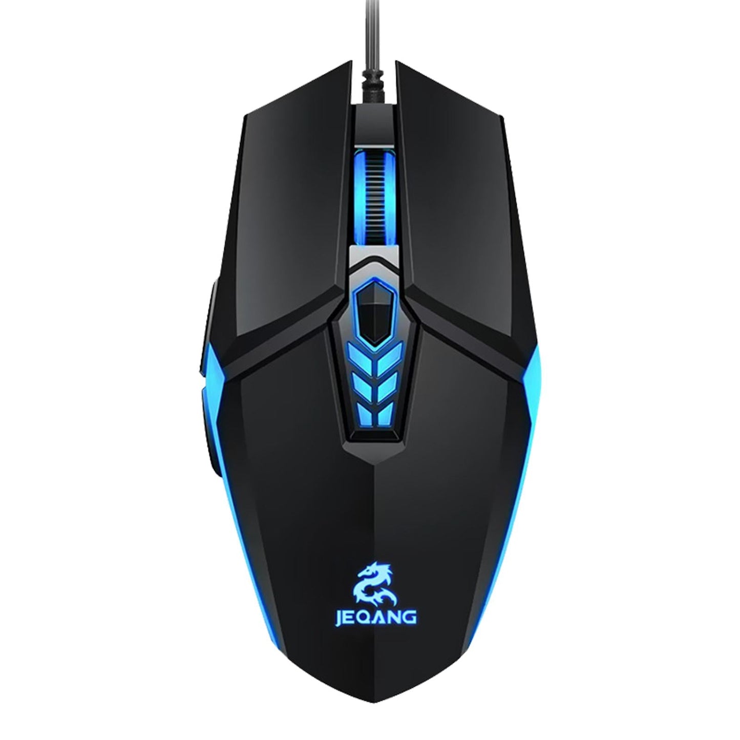 LED Backlit RGB Wired Gaming Mouse 3200 DPI Adjustable Mice Black