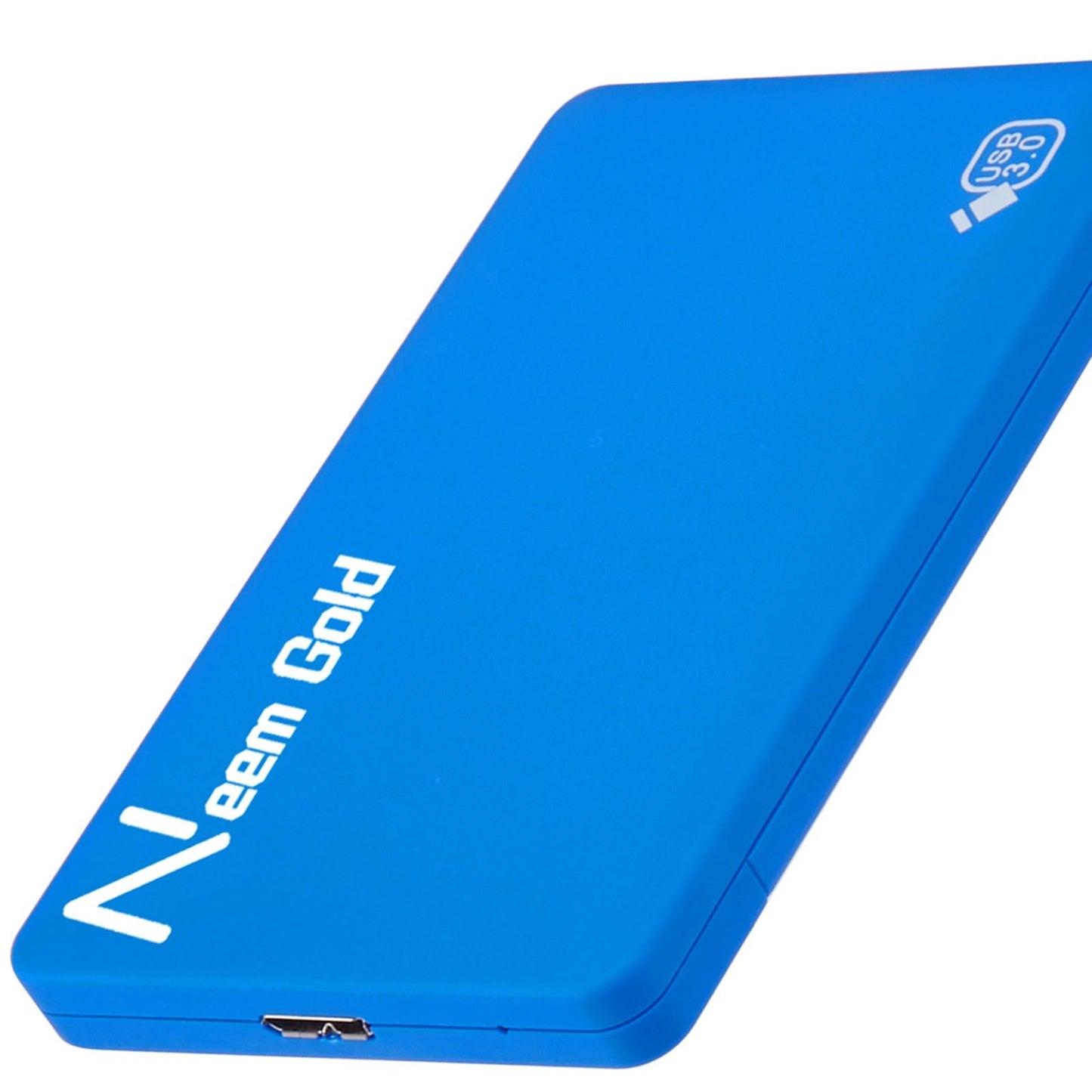 High Speed External Portable USB Hard Drive HDD for Laptops Blue 1TB
