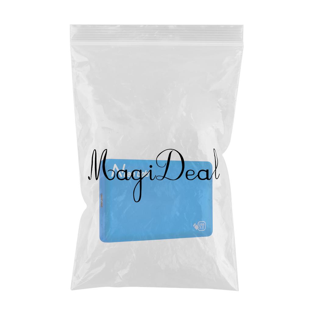 High Speed External Portable USB Hard Drive HDD for Laptops Blue 1TB