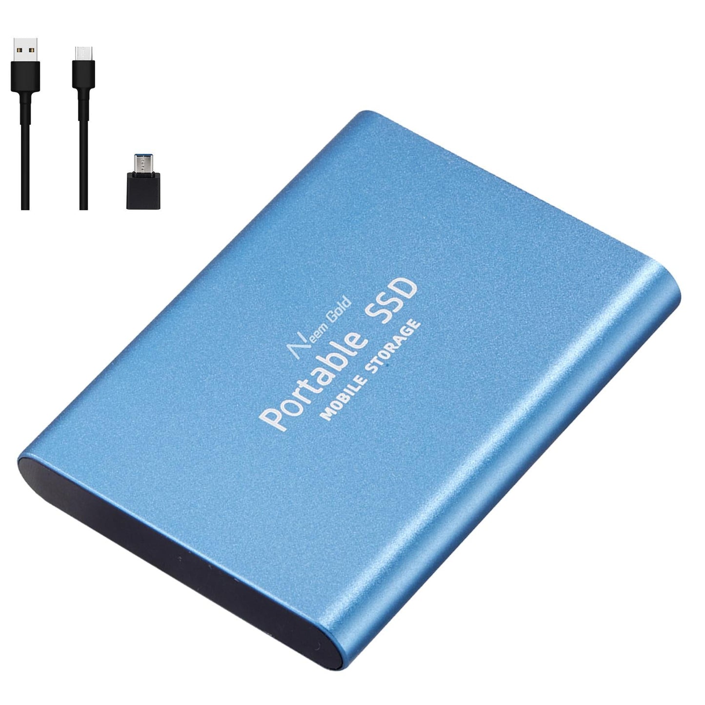 SSD USB 3.1 External Solid State Drives Hard Disk for PC Laptop 2TB Blue