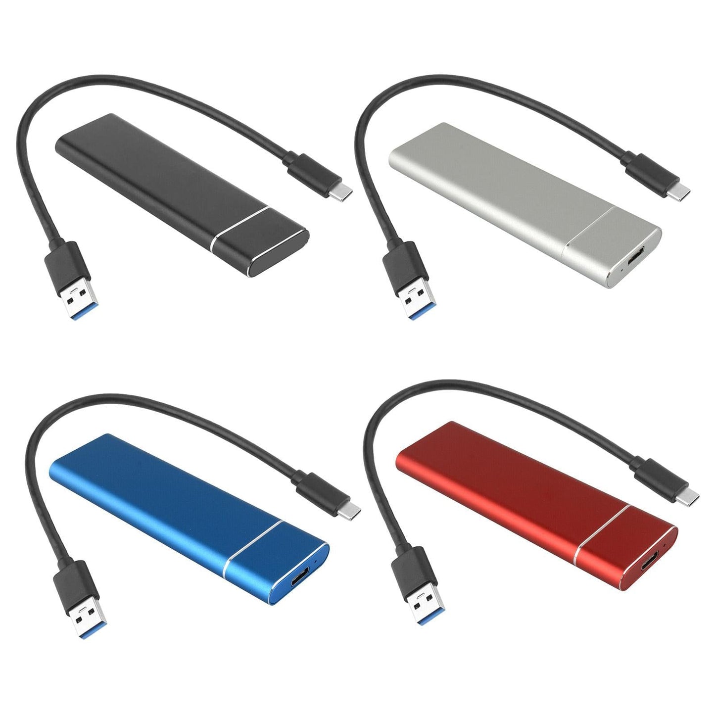 Type-C 1TB M.2 NGFF SSD Portable External Solid State Drive black