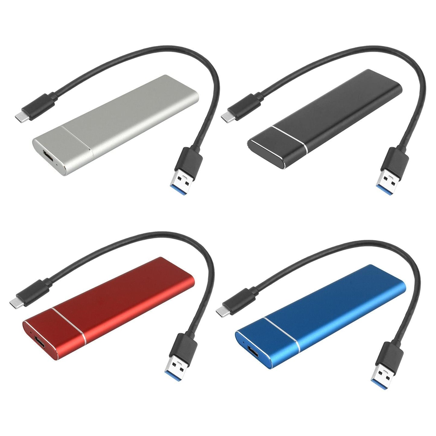 Type-C 1TB M.2 NGFF SSD Portable External Solid State Drive black