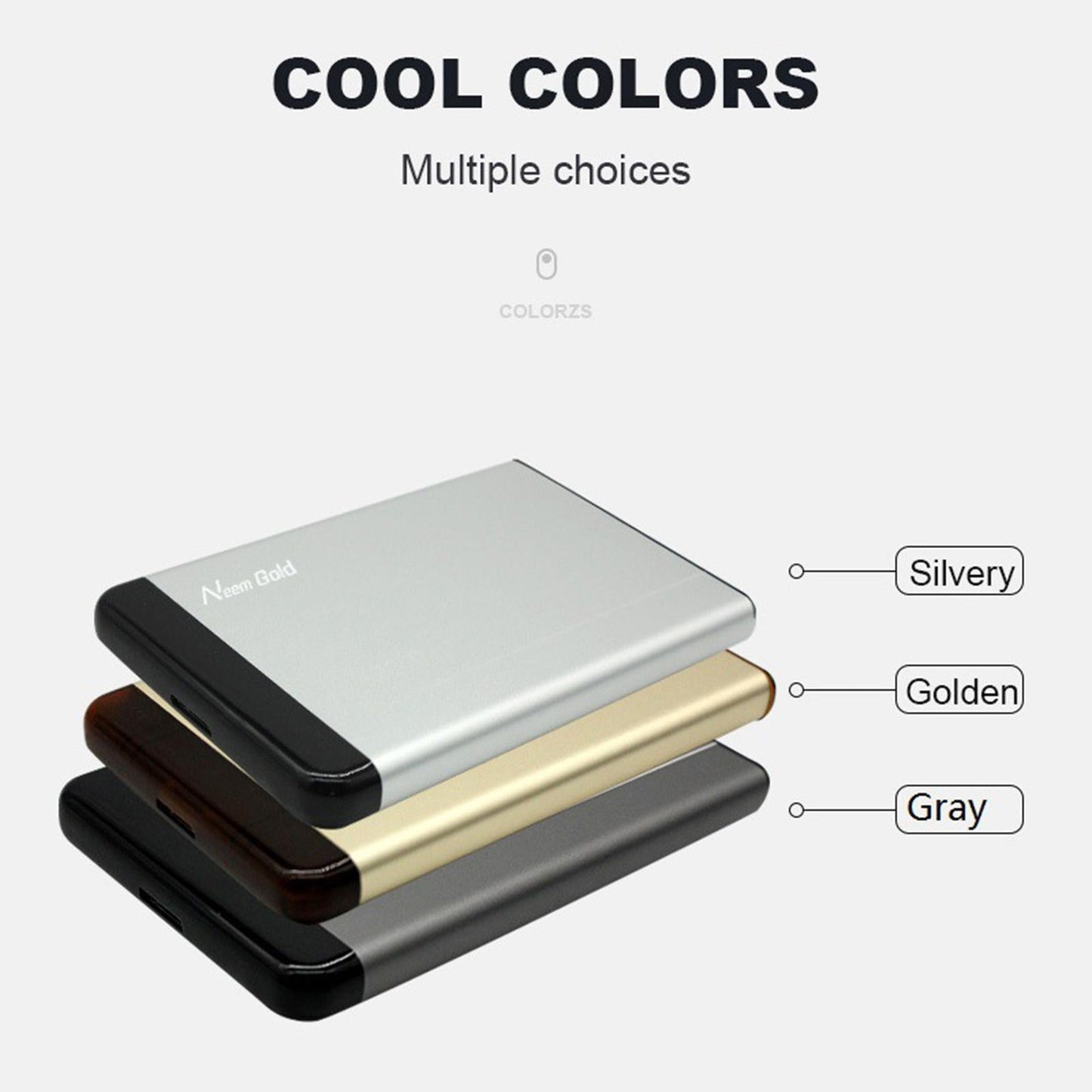 2.5in 5400 RPM External USB Hard Drive HDD Data Transfer for Computers 500GB