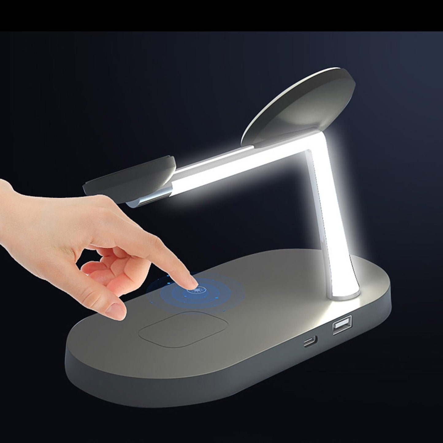 Magnetic Wireless Charger 15W Dock Fast Charging for Airpods 2/pro black