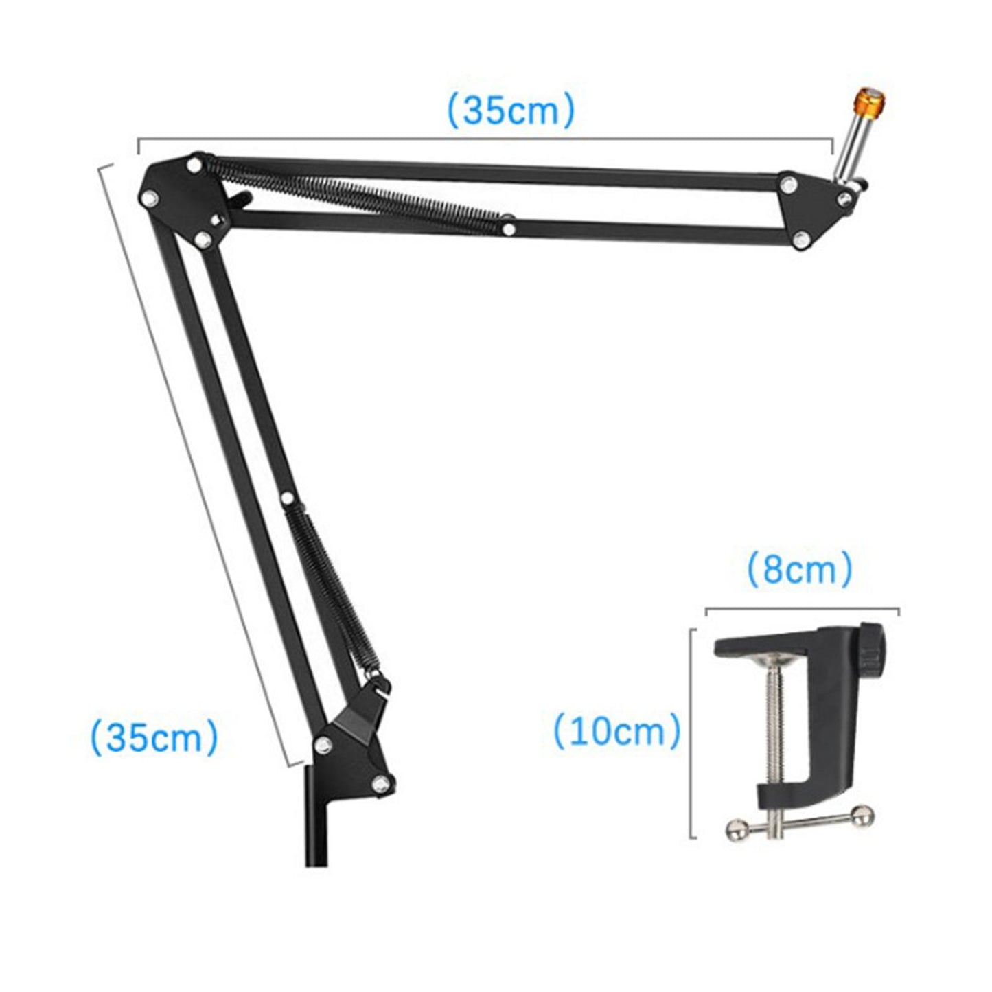 USB Condenser Microphone Kit w/Shock Mount Pop Filter Kit Black BM800