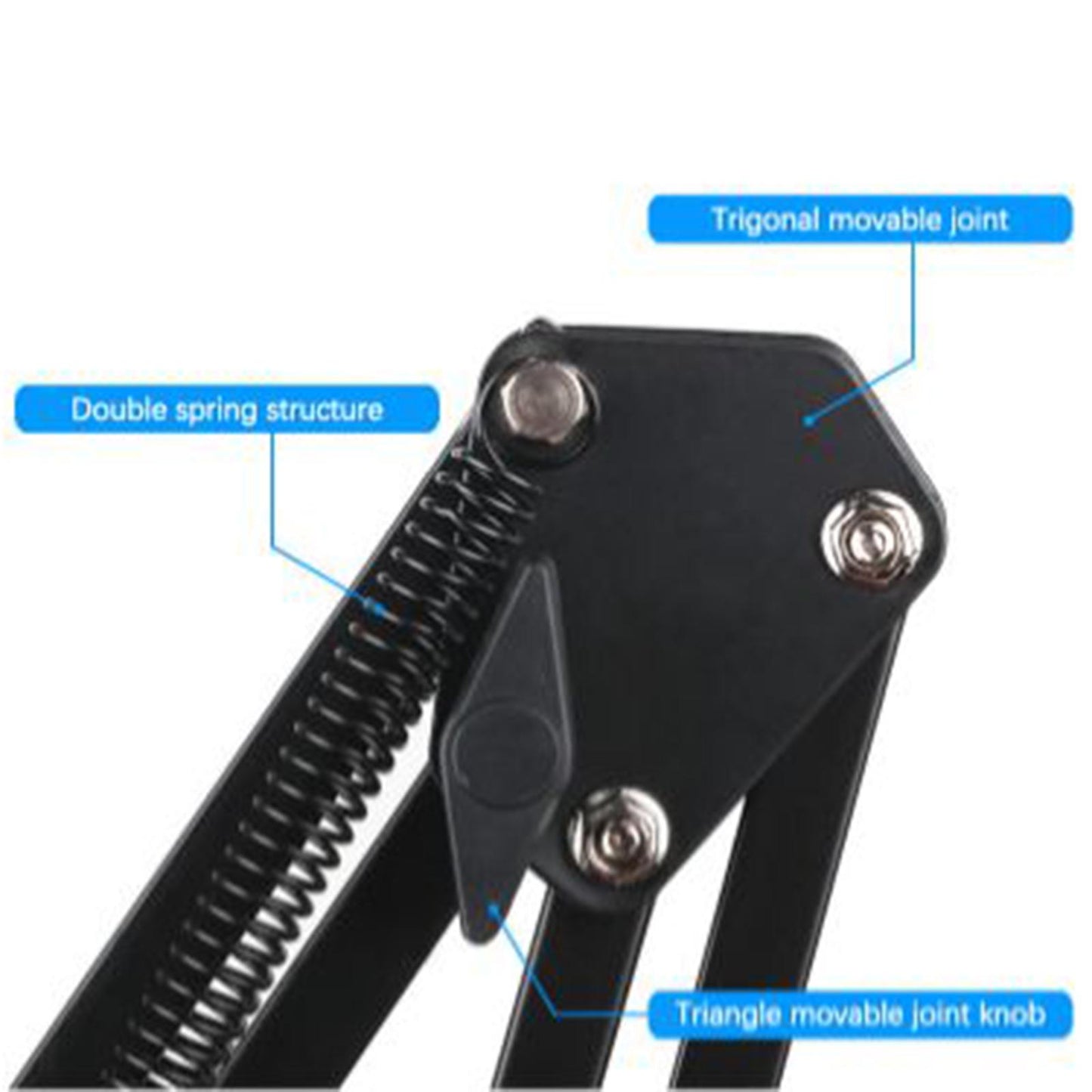 New Mic Microphone Holders Suspension Boom Scissor Arm Stand 4.5CM Base