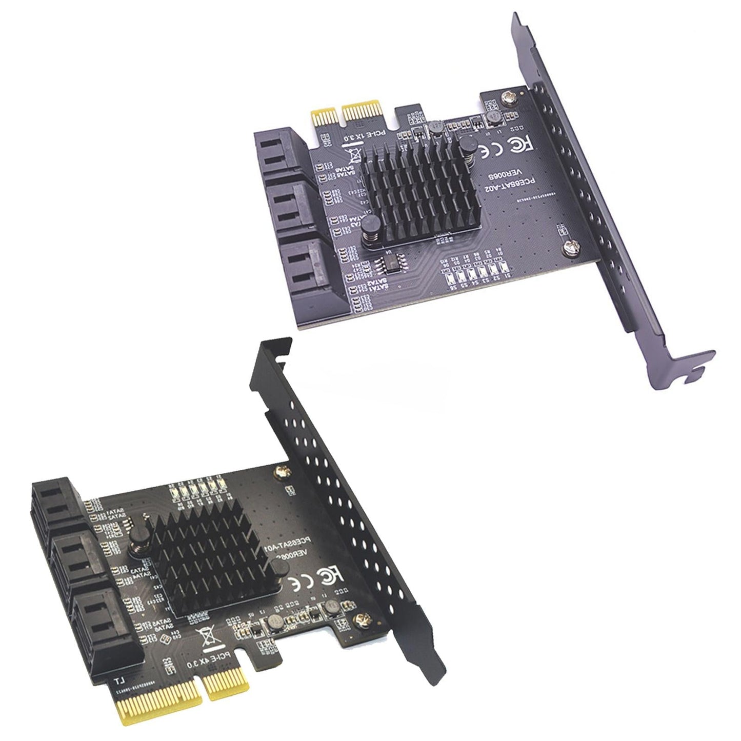PCIe PCI Express to SATA3.0 6-Port SATAIII Expansion Controller Adapter 4X