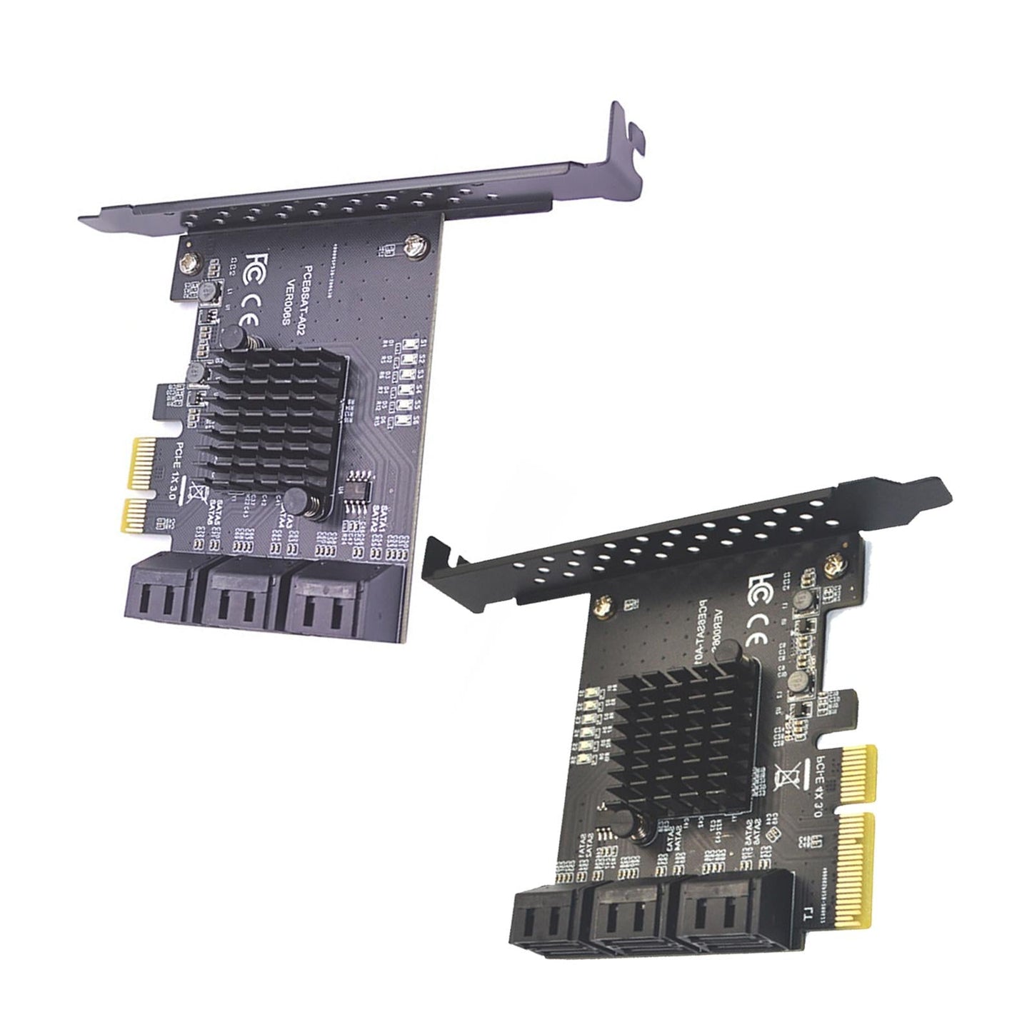 PCIe PCI Express to SATA3.0 6-Port SATAIII Expansion Controller Adapter 4X