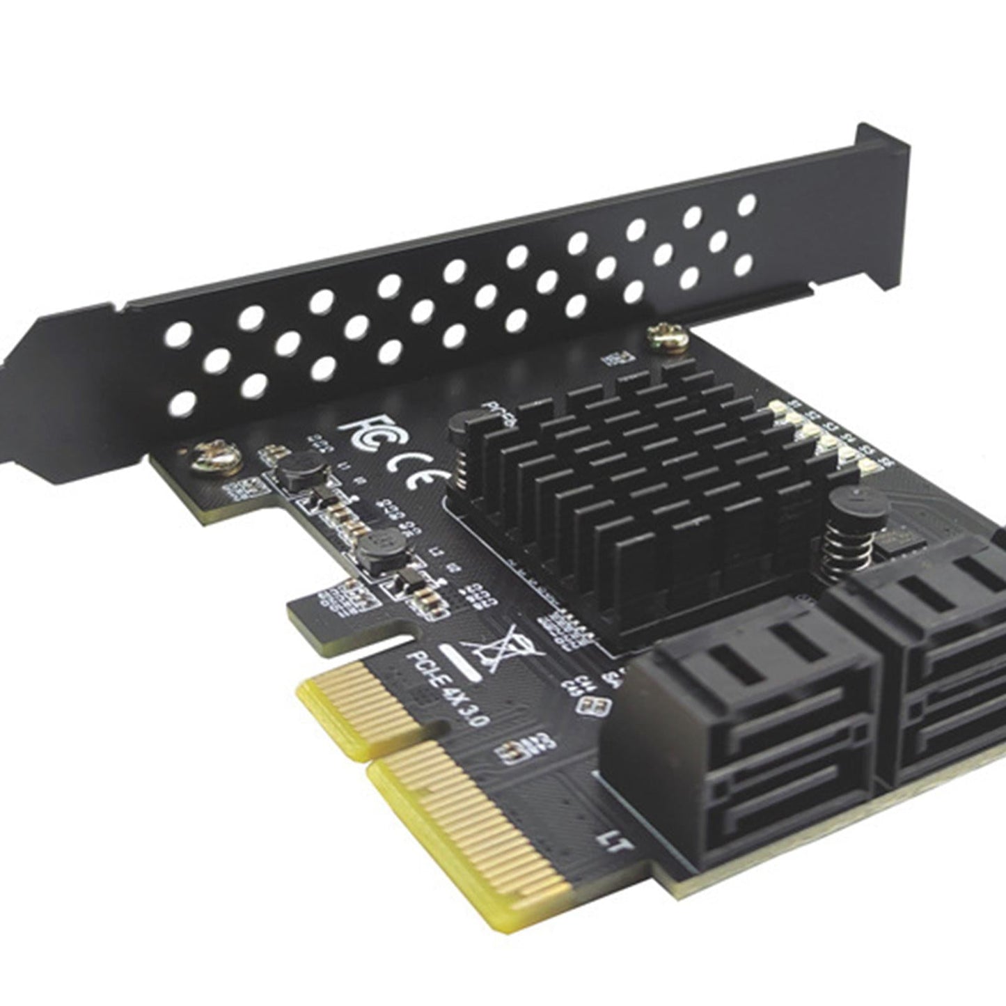 PCIe PCI Express to SATA3.0 6-Port SATAIII Expansion Controller Adapter 4X