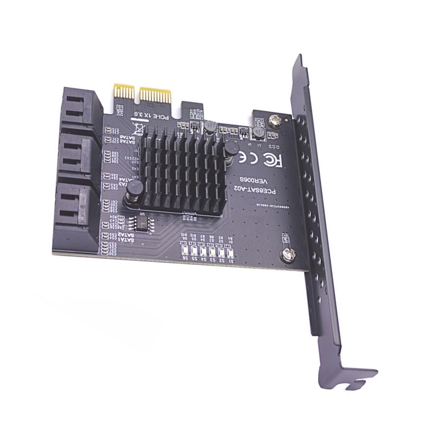 PCIe PCI Express to SATA3.0 6-Port SATAIII Expansion Controller Adapter 1X