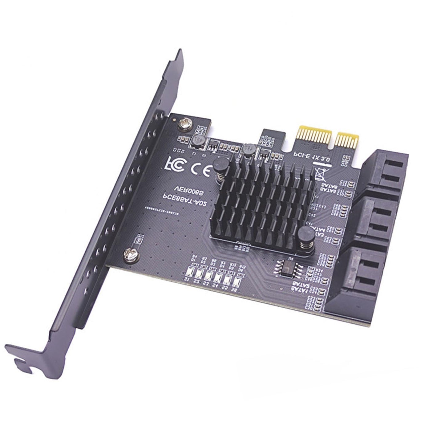 PCIe PCI Express to SATA3.0 6-Port SATAIII Expansion Controller Adapter 1X