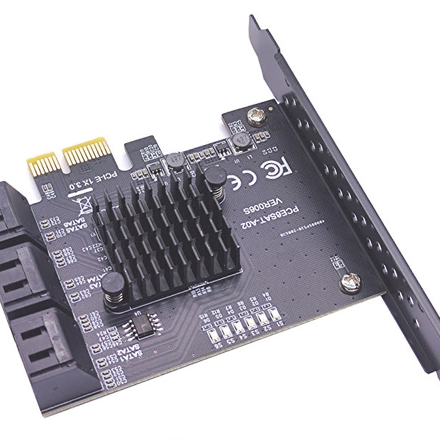 PCIe PCI Express to SATA3.0 6-Port SATAIII Expansion Controller Adapter 1X