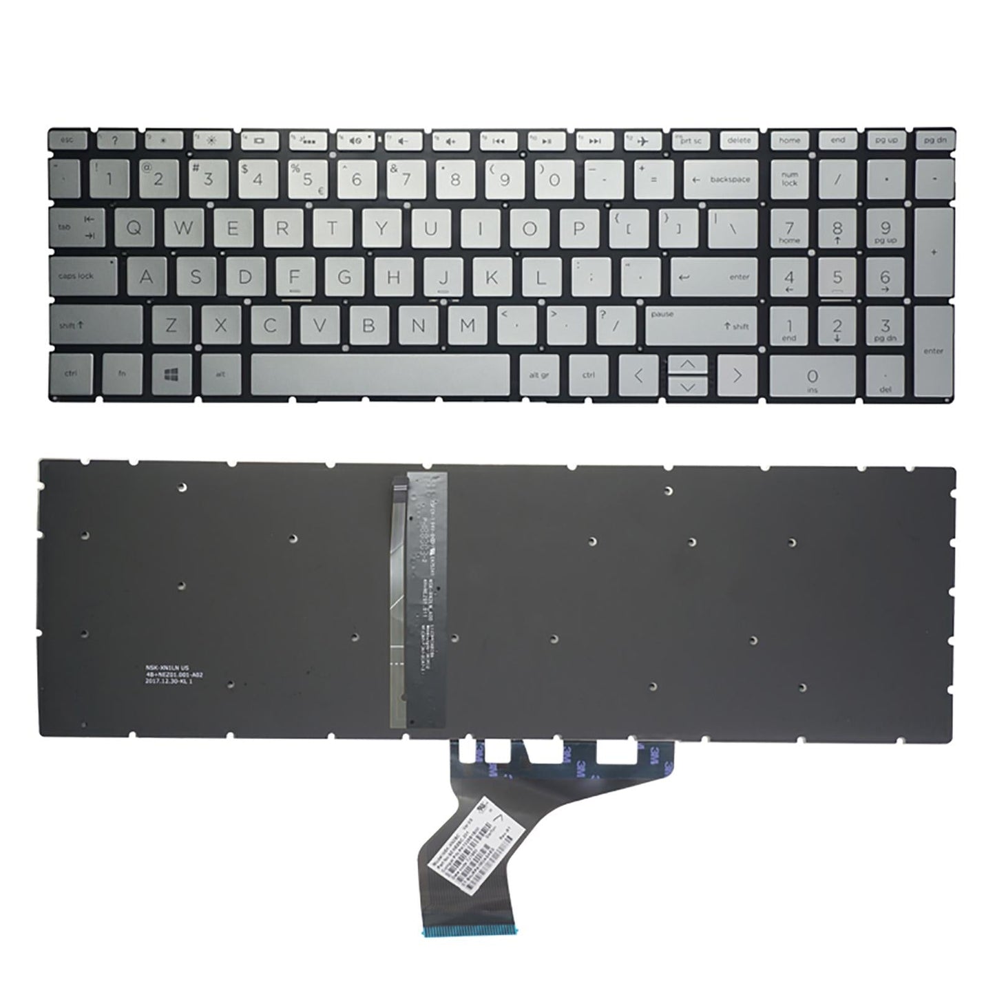 New Backlit Laptop Keyboard US for HP Gaming Pavilion 15-CX0058WM Black