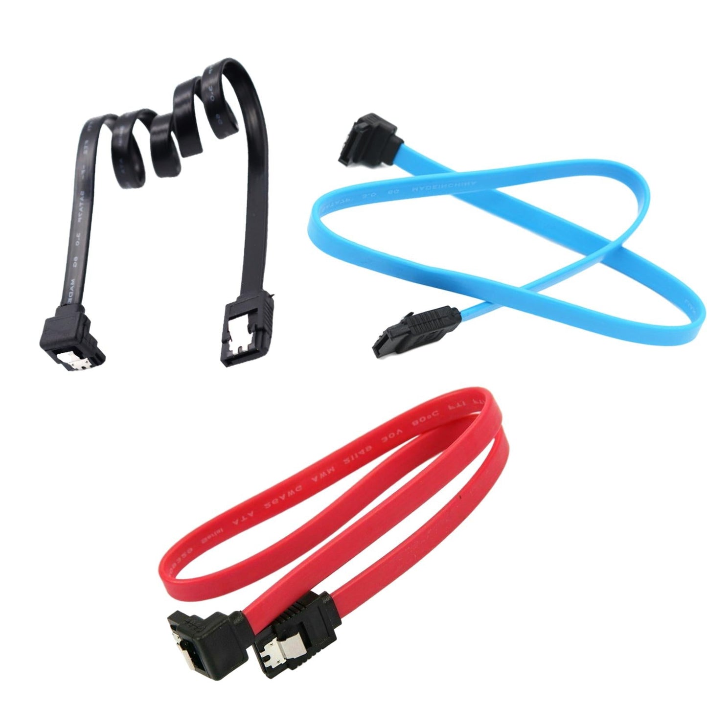 50cm SATA III 6GB Data Cable for SATA HDD CD Writer Desktop Computer BLACK