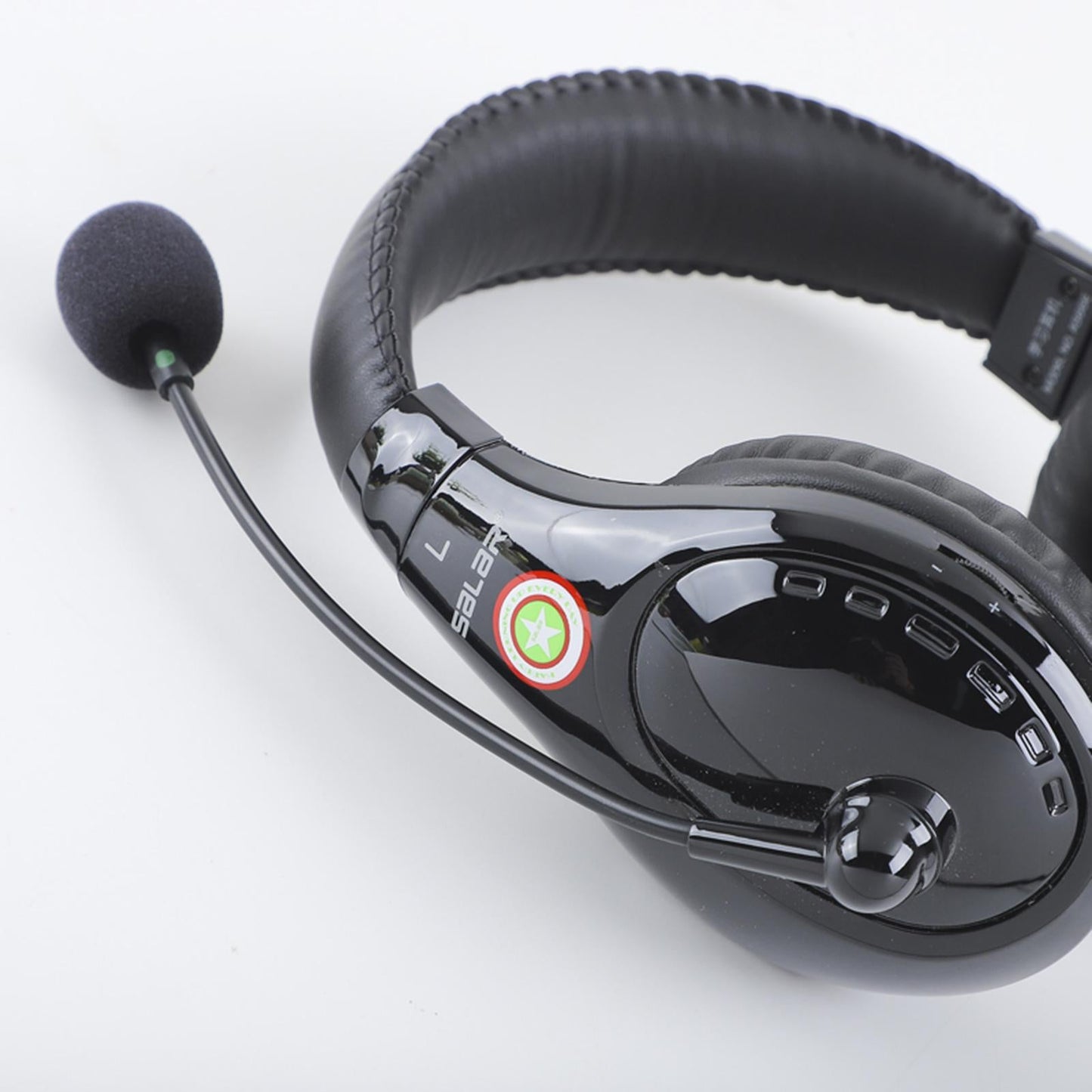 Student Headphones with Micophone Adjustable Comfortable Headset for School A566E Black