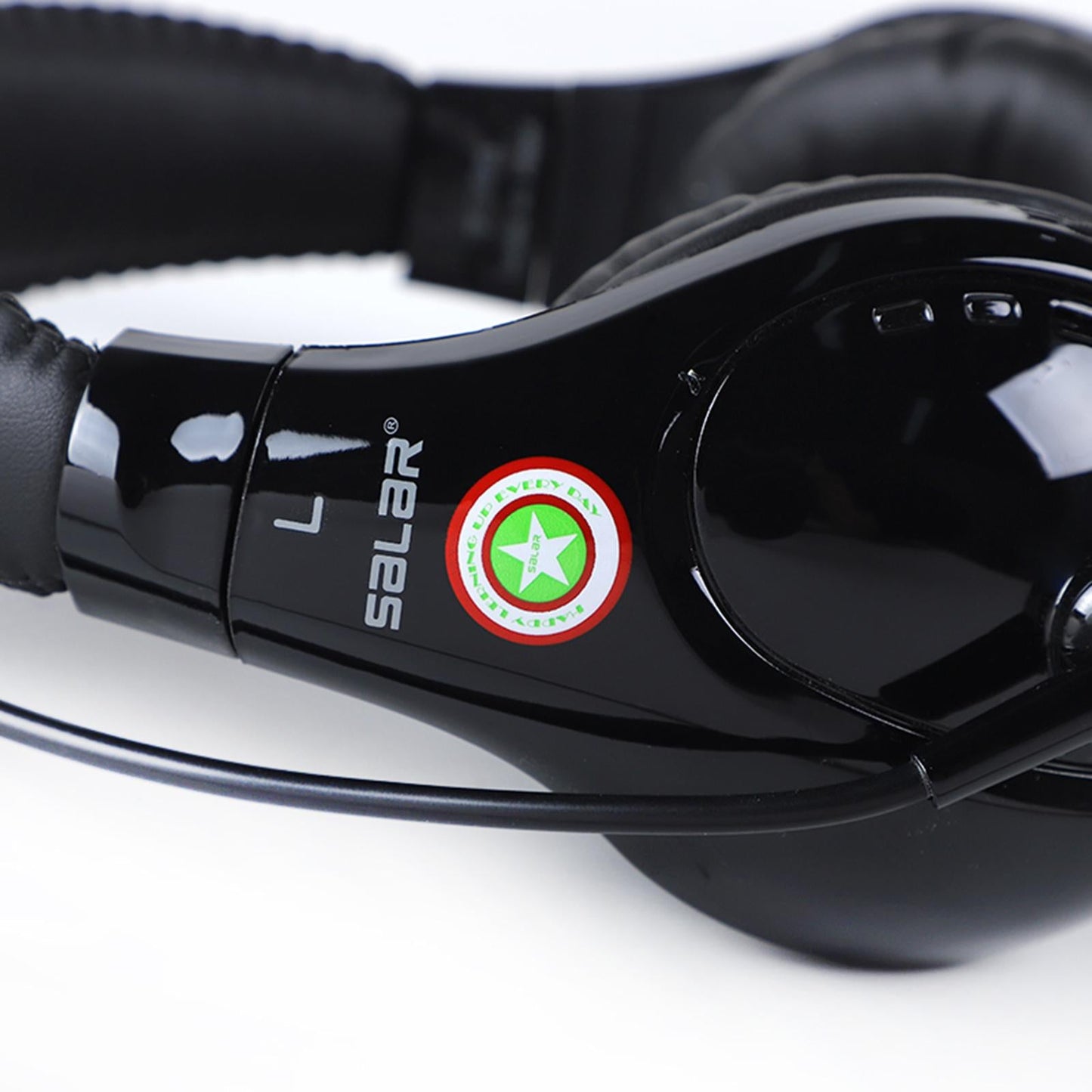 Student Headphones with Micophone Adjustable Comfortable Headset for School A566E Black