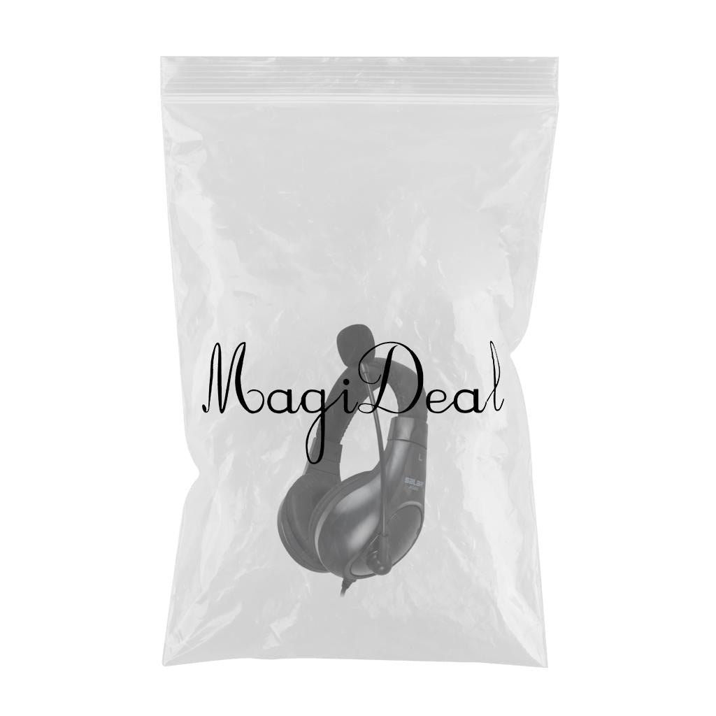 On-Ear Headphones with Mic with 2.0m Cord for Tablet Recording MP3 Black