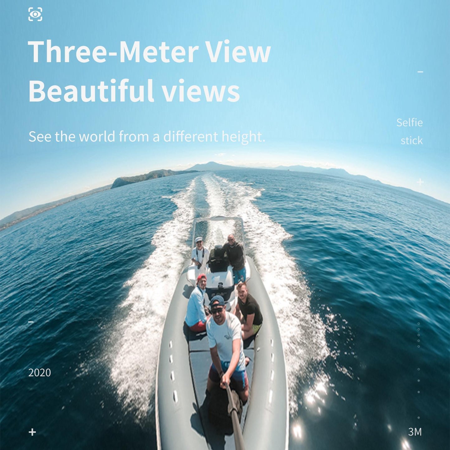 9.8ft Extendable Monopod Selfie Stick for GoPro Hero Durable Wide Compatible