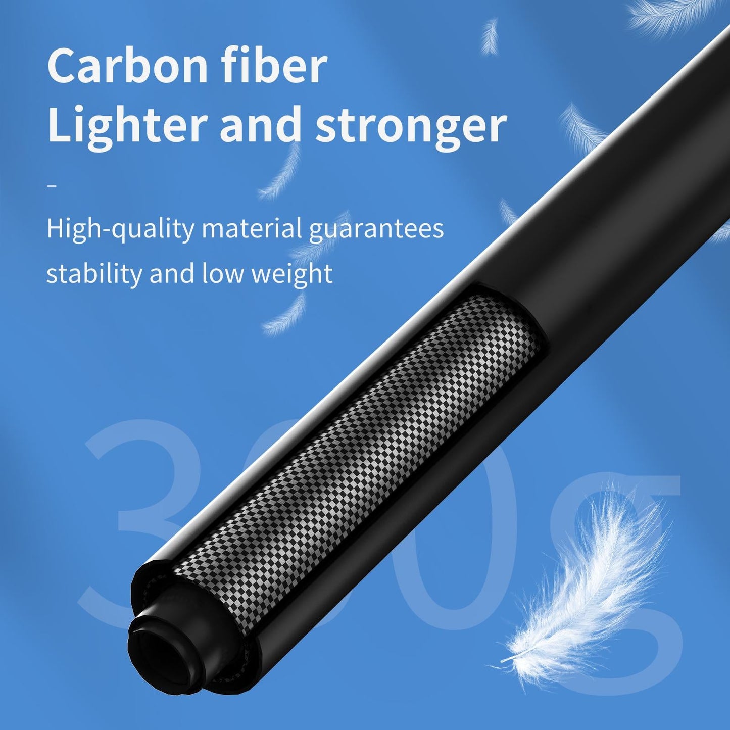 Carbon Fiber Pole Monopod Lightweight Handheld Selfie Stick Adjustable