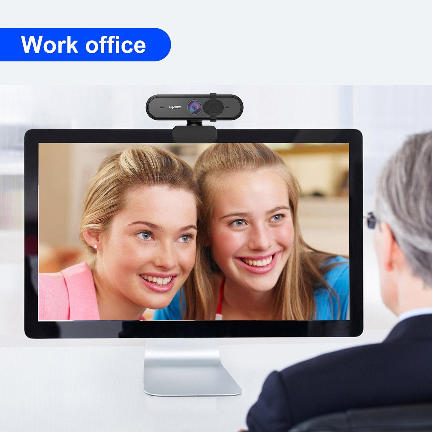 USB Webcam with Microphone for Computer PC Laptop Desktop 1080P Auto Focus