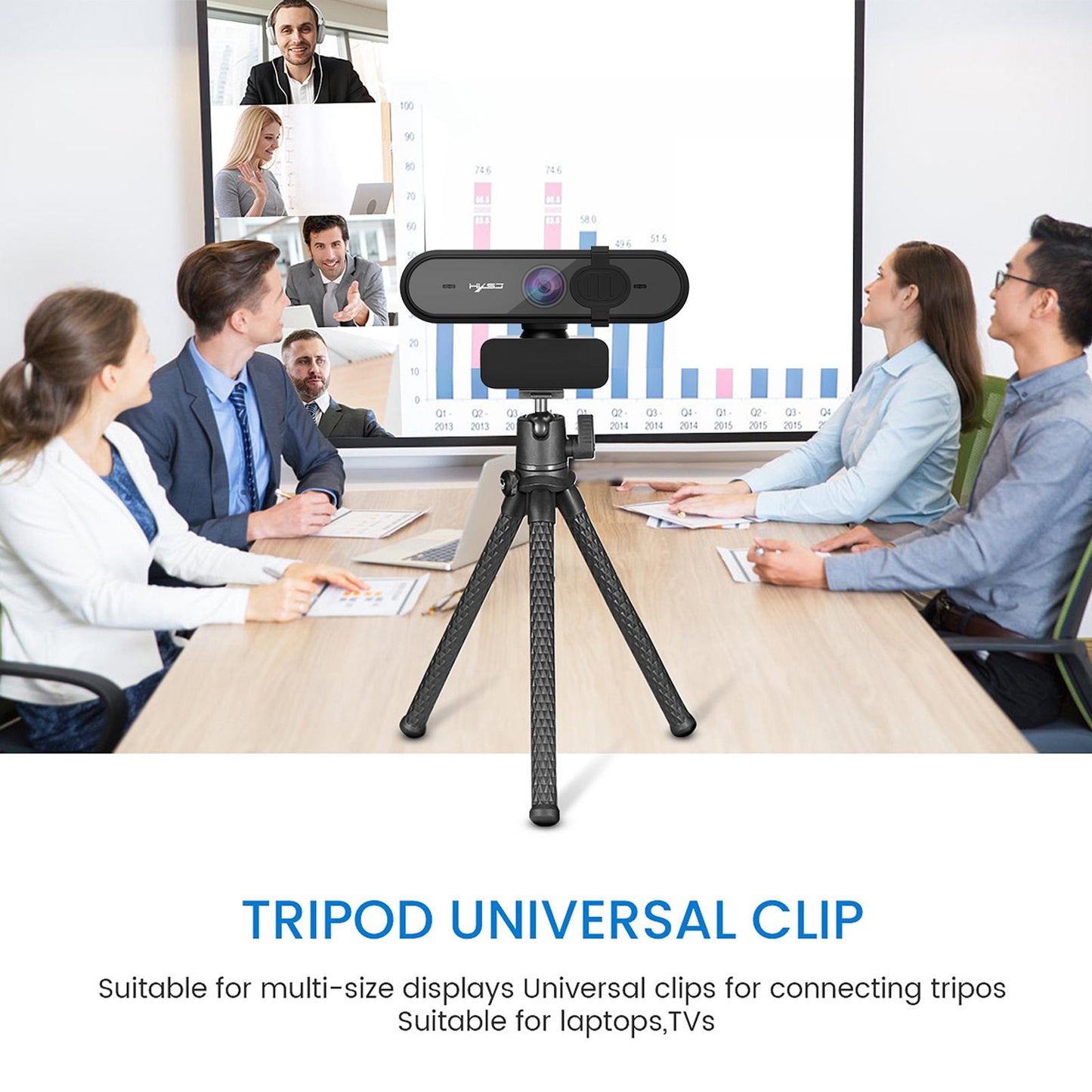 USB Webcam with Microphone for Computer PC Laptop Desktop 1080P Auto Focus