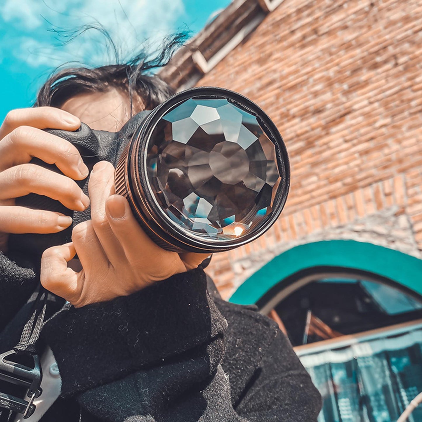 Camera Glass 77mm Kaleidoscope Prism Filter Camera Photography Accesories