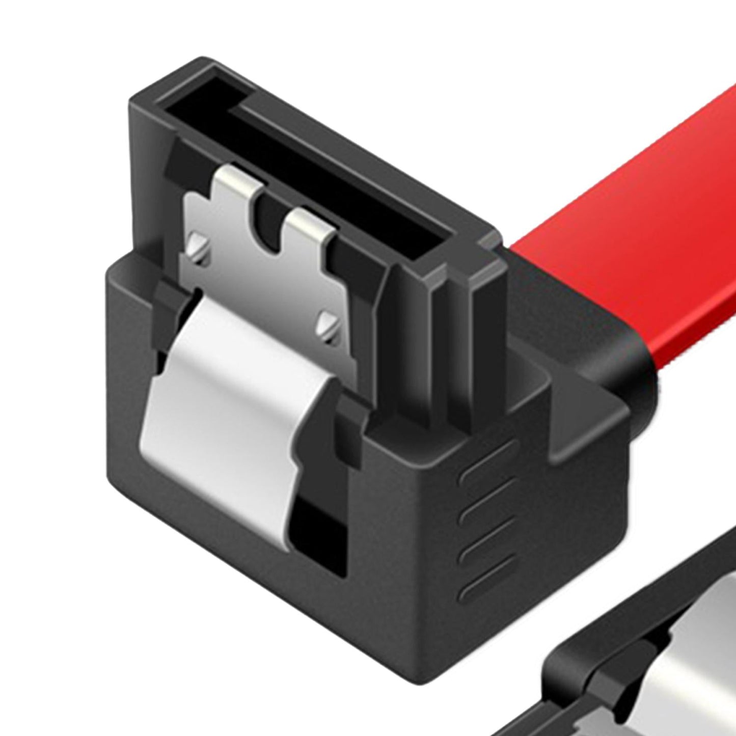 SATA Cable III 3.0 Flat Data Cable 100cm for HDD SDD Red Elbow