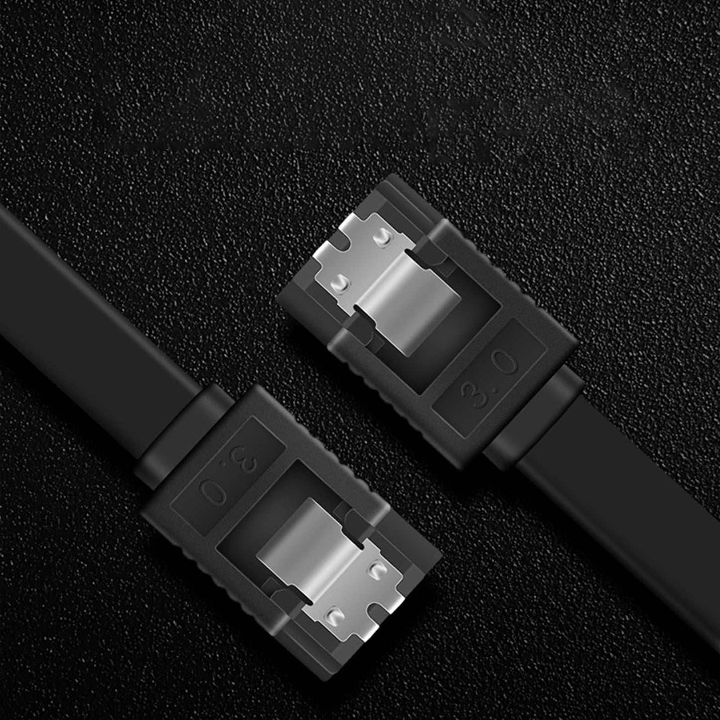 SATA Cable III 3.0 Flat Data Cable 100cm for HDD SDD Blue Elbow