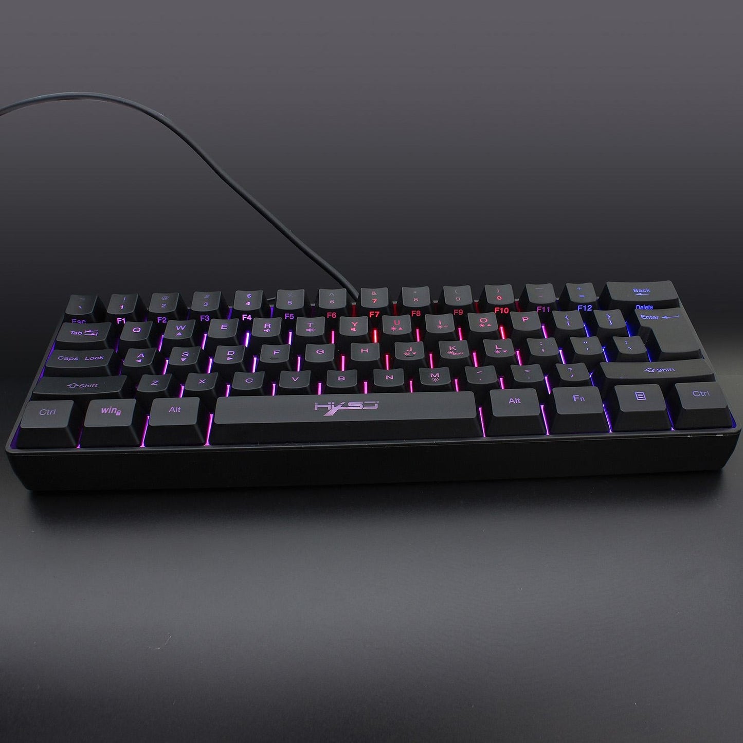 Gaming Mini Wired Keyboard RGB Backlit USB for Laptops Keyboard Mouse Combo