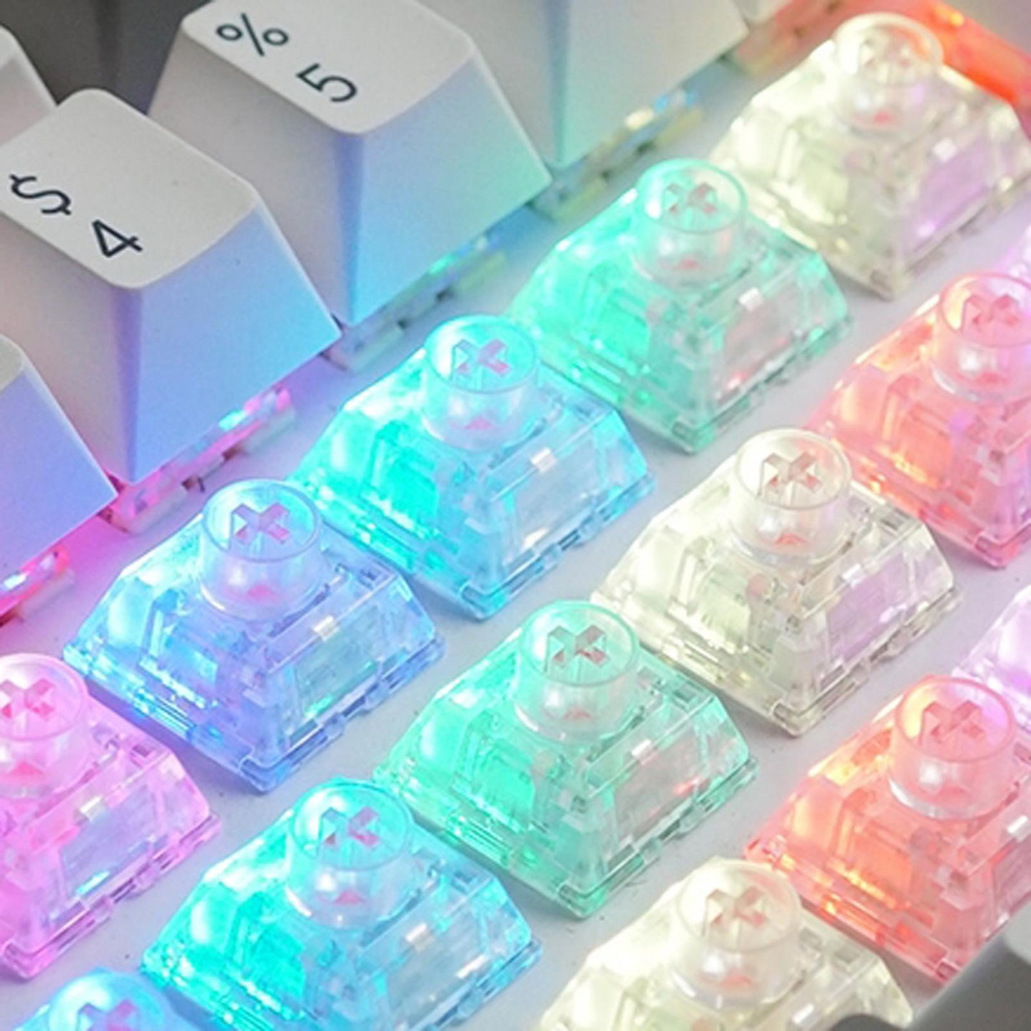 3 Pin Mechanical Switches DIY Replaceable Tactile for MX Keyboard 30 pieces