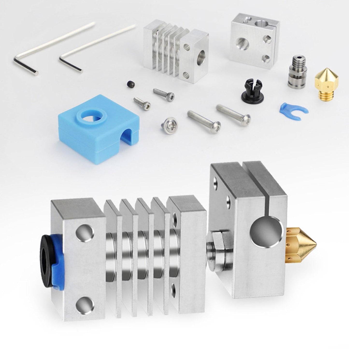 3D Printer All Metal Hot End Extruder Kit for CR-10 Ender 2 Ender 3 Updated