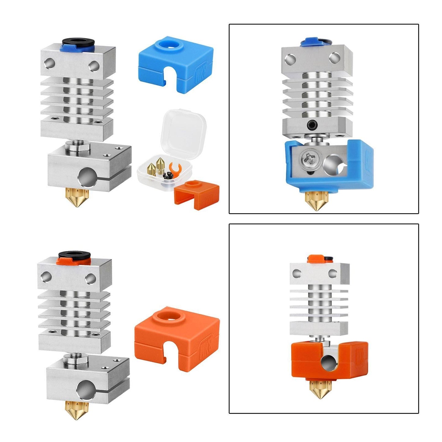 3D Printer All Metal Hot End Extruder Kit for CR-10 Ender 2 Ender 3 Updated