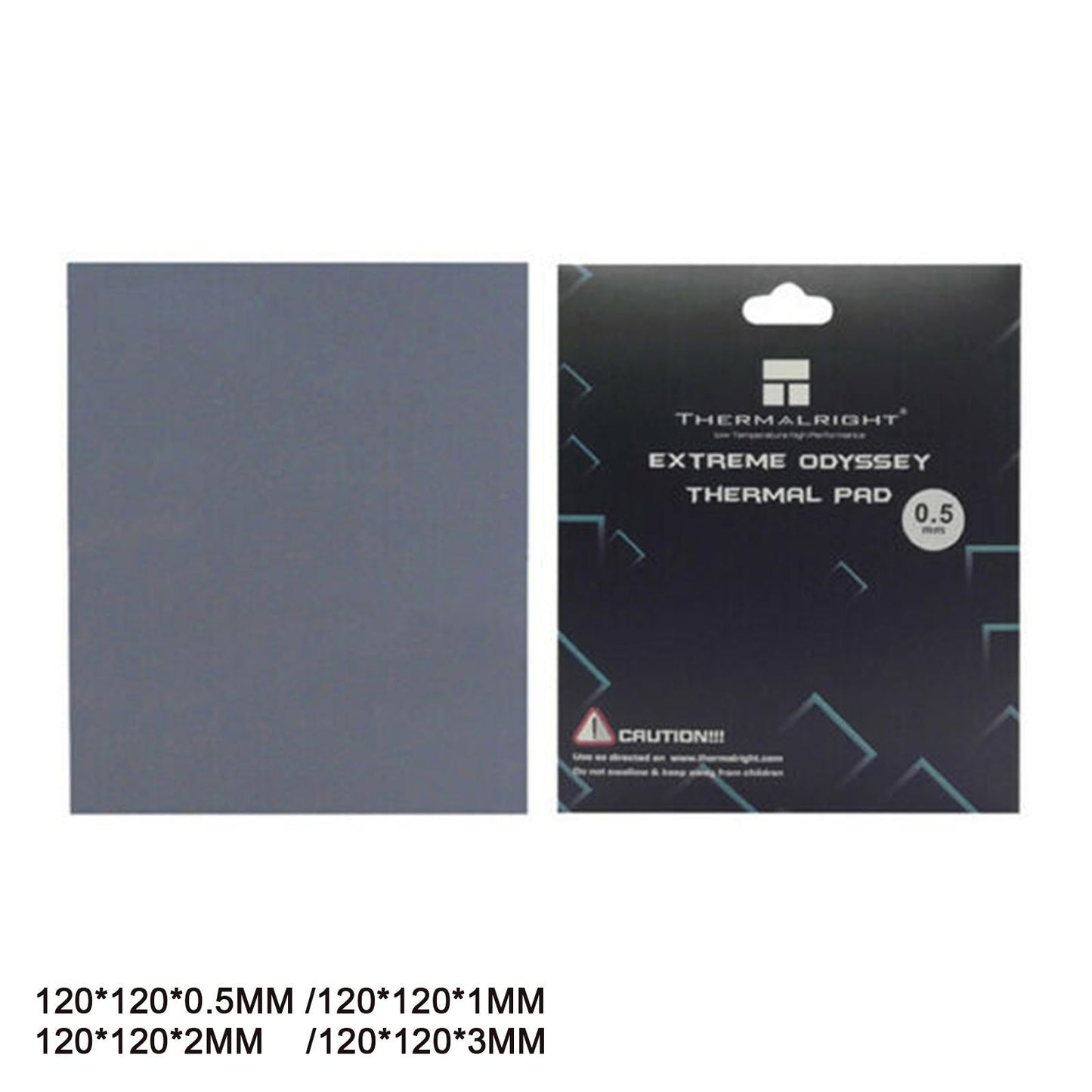 Thermal Pad Non Conductive Heat Resistance Simple for PC Laptop Heatsink 0.5mm thick