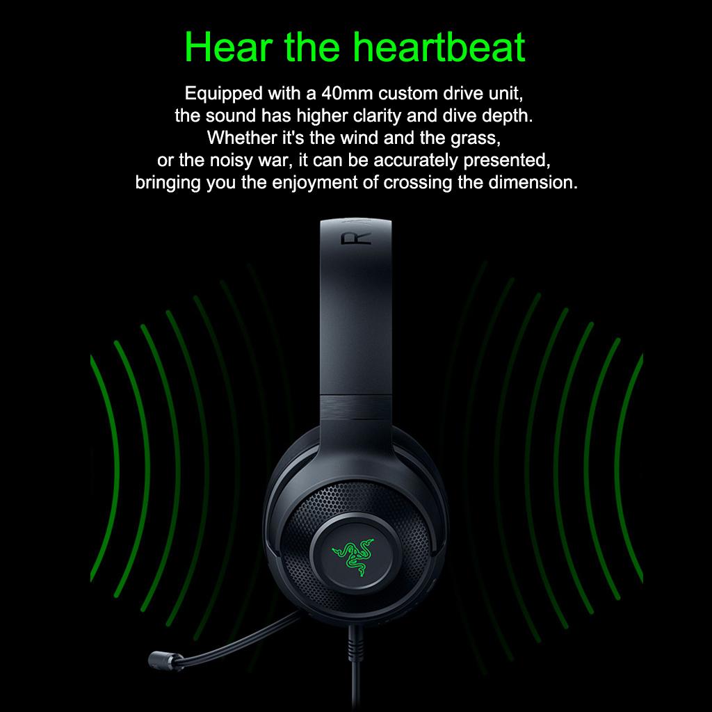 USB Wired Stereo Bass Surround Gaming Headset Headphone for PC + Mic