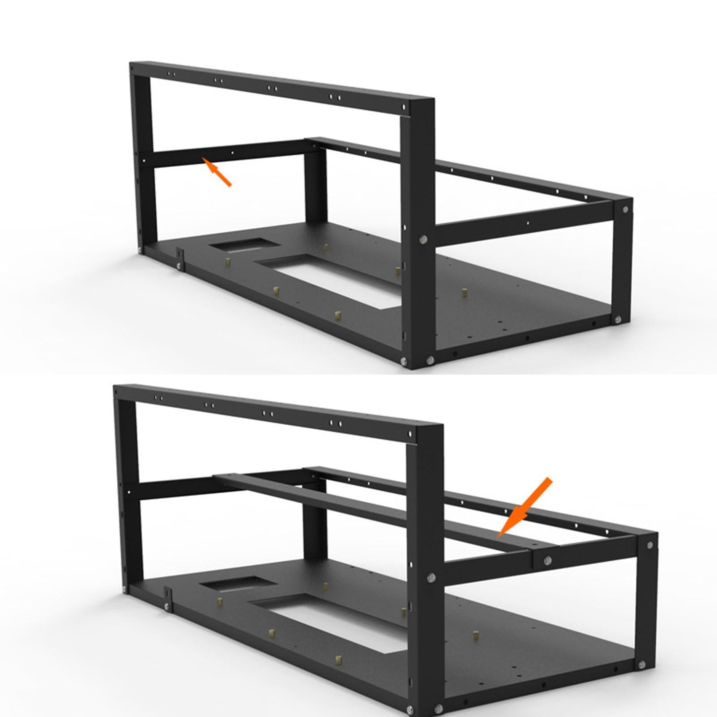 6/8 GPU Mining Rig Frame Rack Open Air GPU Card Case Equipment BTC ETH Tools