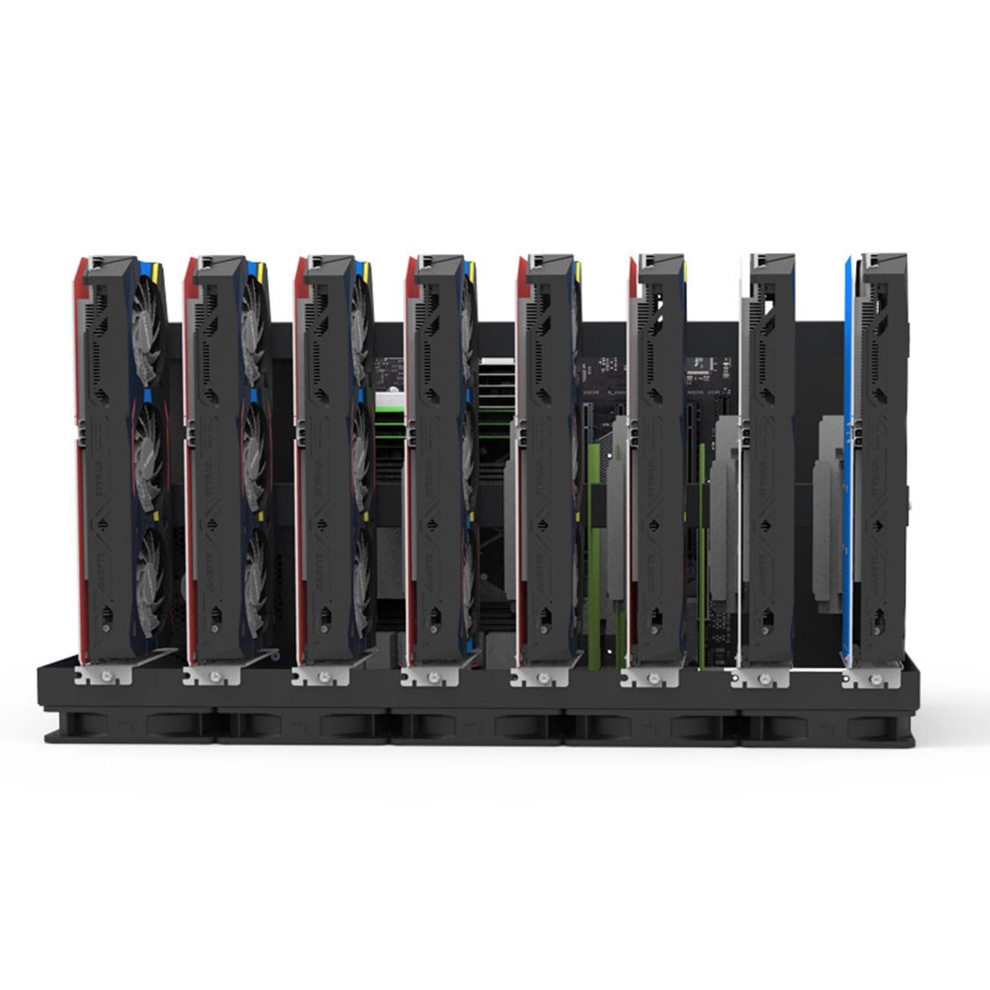 6/8 GPU Mining Rig Frame Rack Open Air GPU Card Case Equipment BTC ETH Tools