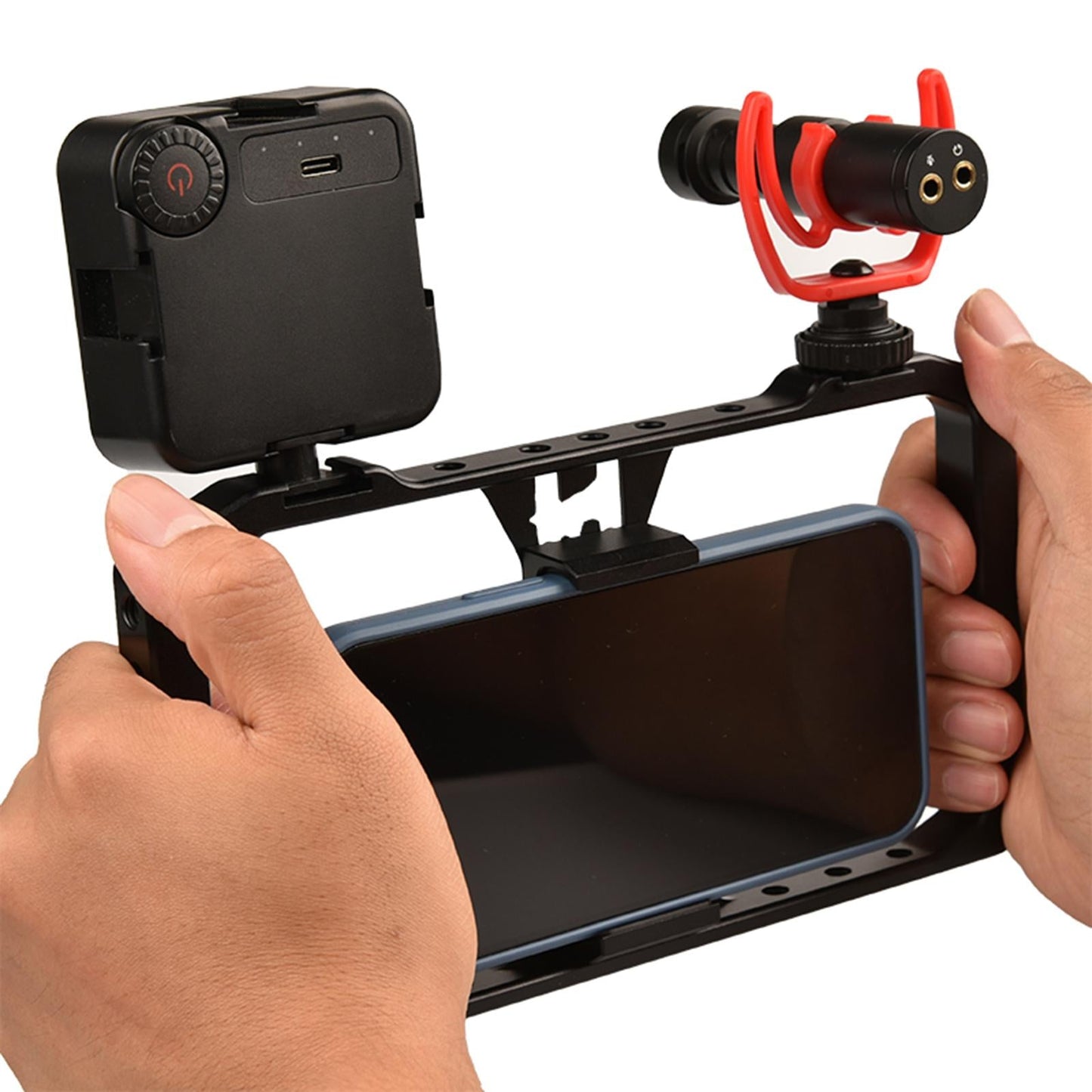 Universal Smartphone Video Rig Phone Stabilizer for Video Grapher Vlogging