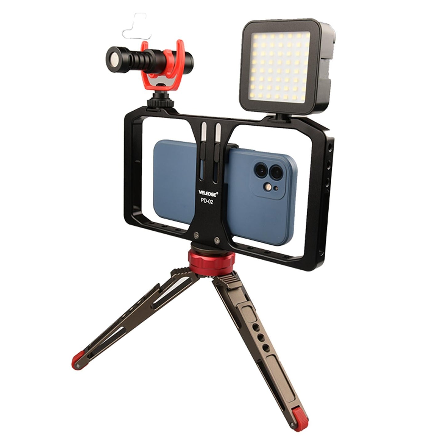 Universal Smartphone Video Rig Phone Stabilizer for Video Grapher Vlogging