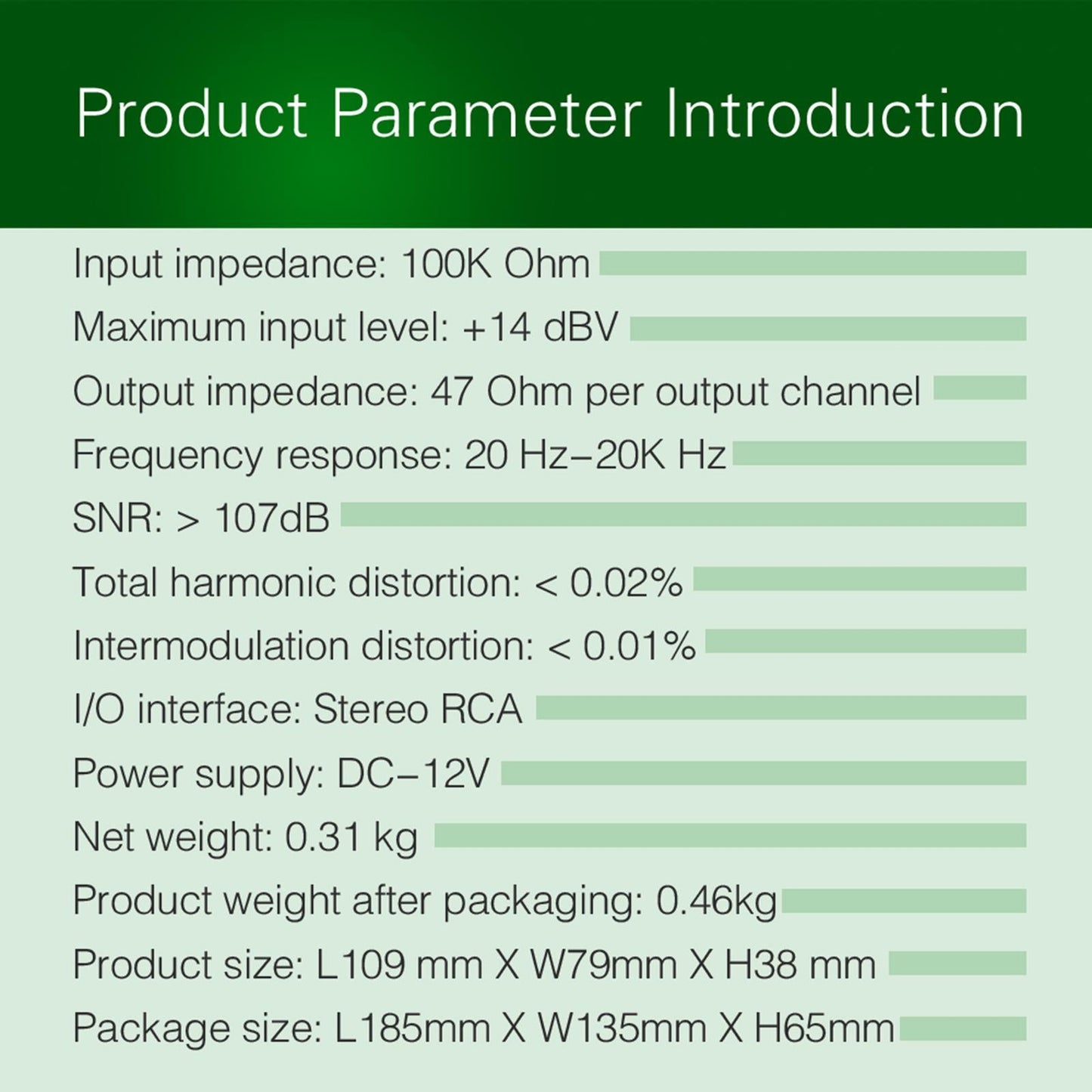 Signal Amplifier Allocator 1 In 4 Out Distributor Front Stereo Premium