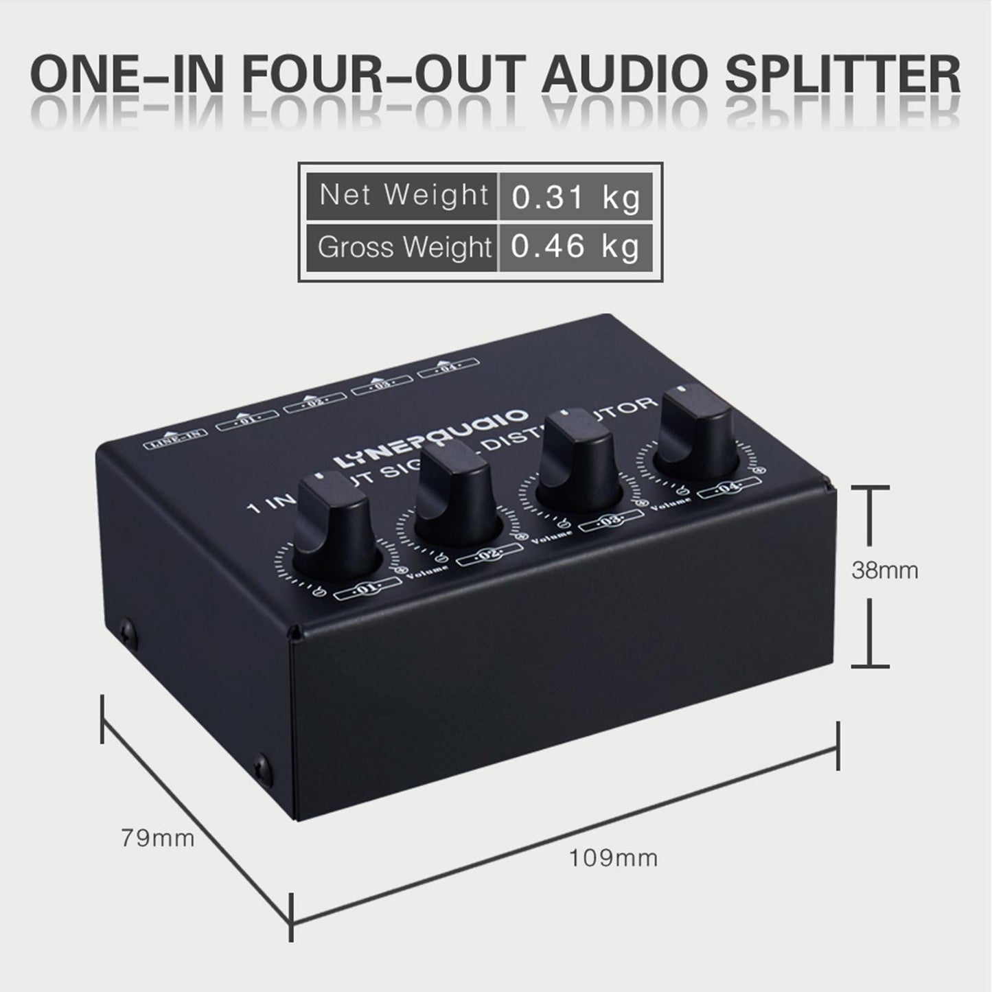 Signal Amplifier Allocator 1 In 4 Out Distributor Front Stereo Premium