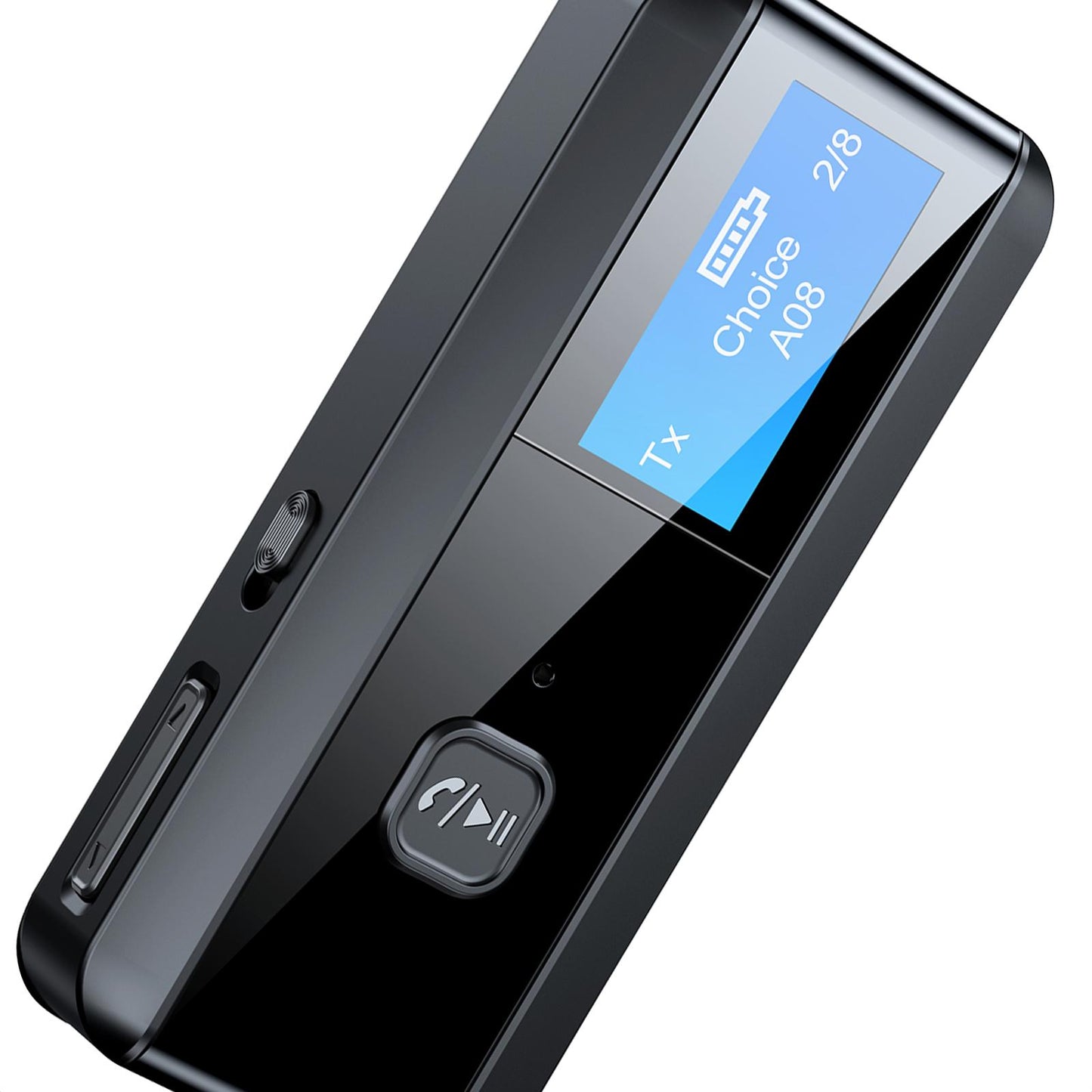 Bluetooth 5.0 Audio Adapter Transmitter and Receiver with Mic Black