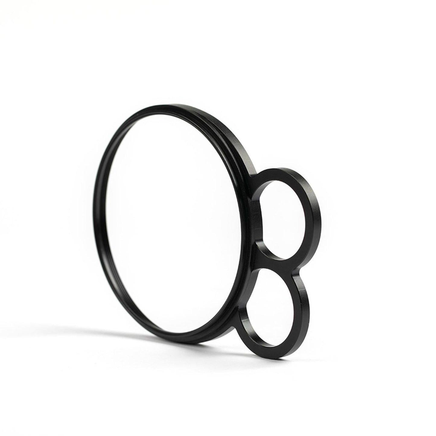 77mm Hand-held Special Effects Filter Kaleidoscope Prism Handle 2Finger Ring