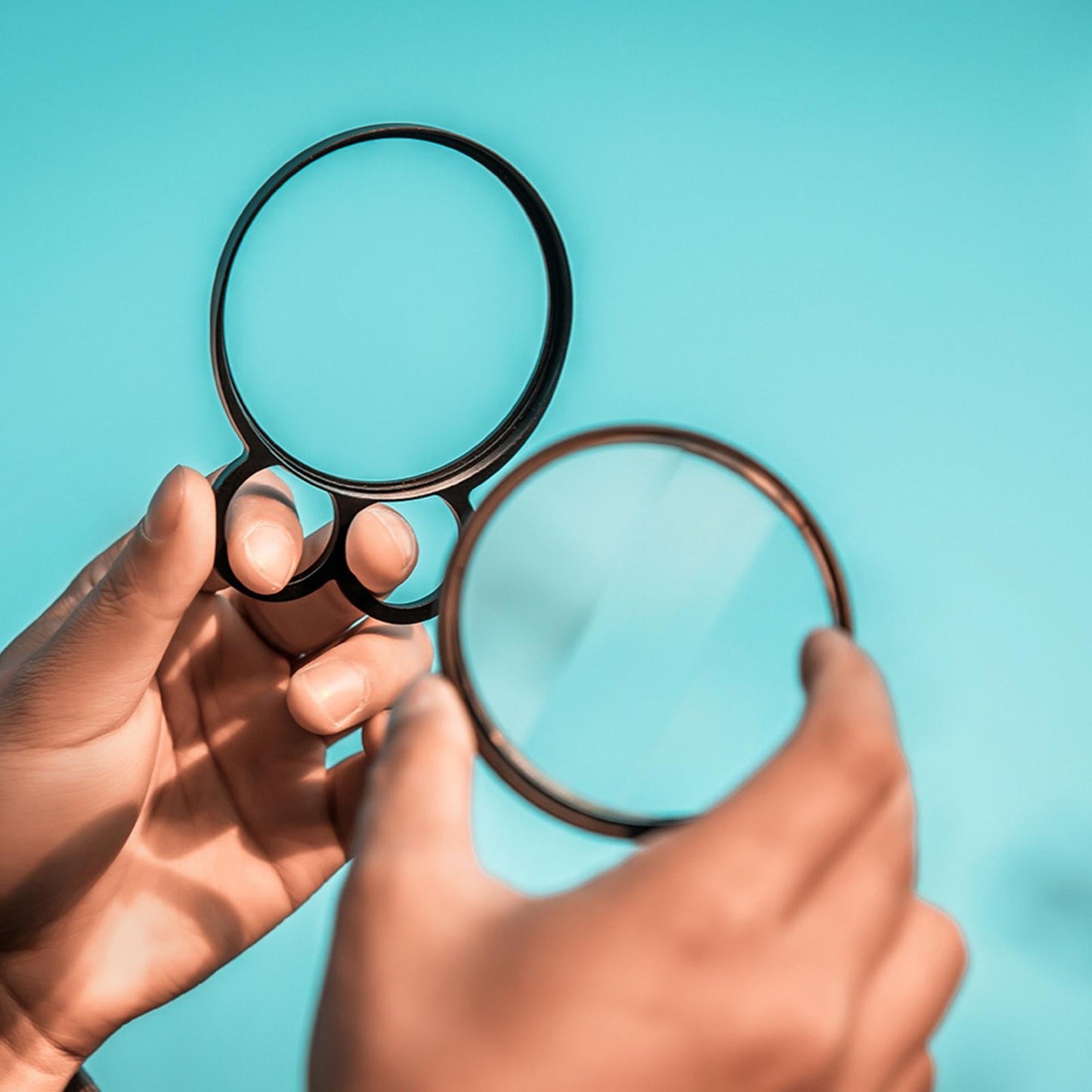 77mm Hand-held Special Effects Filter Kaleidoscope Prism Handle 2Finger Ring