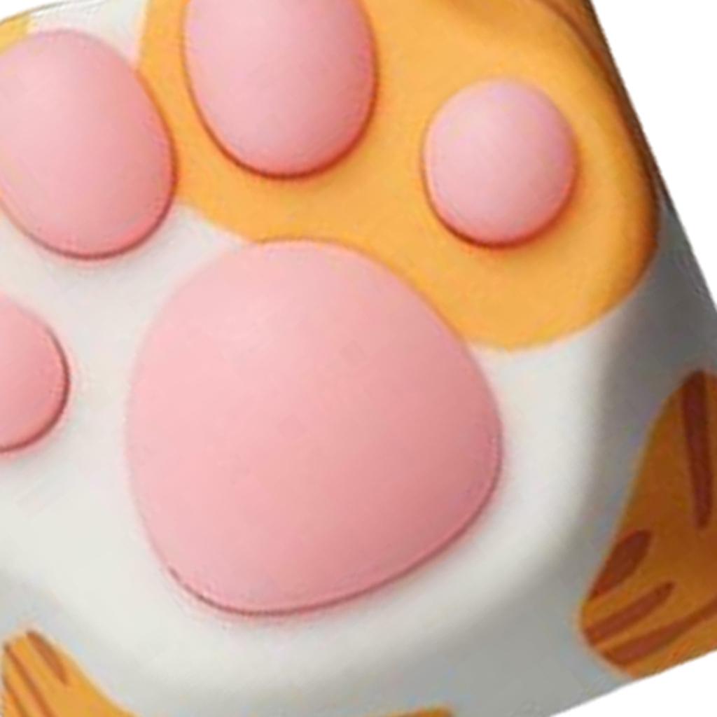 Silicone Cat Paw Mechanical Keyboard Keycap for Cherry MX Premium Orange