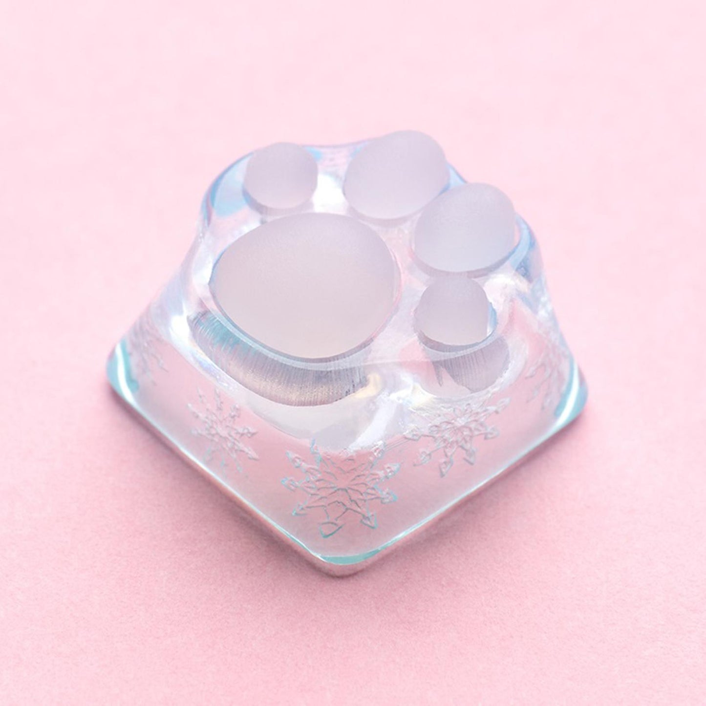 Clear Resin Cat Paw Mechanical Keyboard Keycap Pad for Cherry MX DIY Blue