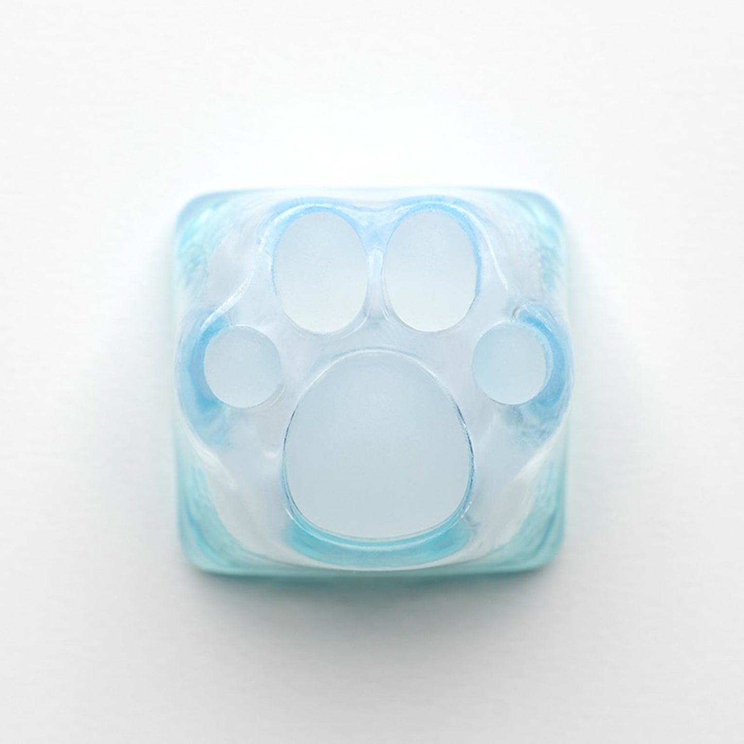 Clear Resin Cat Paw Mechanical Keyboard Keycap Pad for Cherry MX DIY Blue