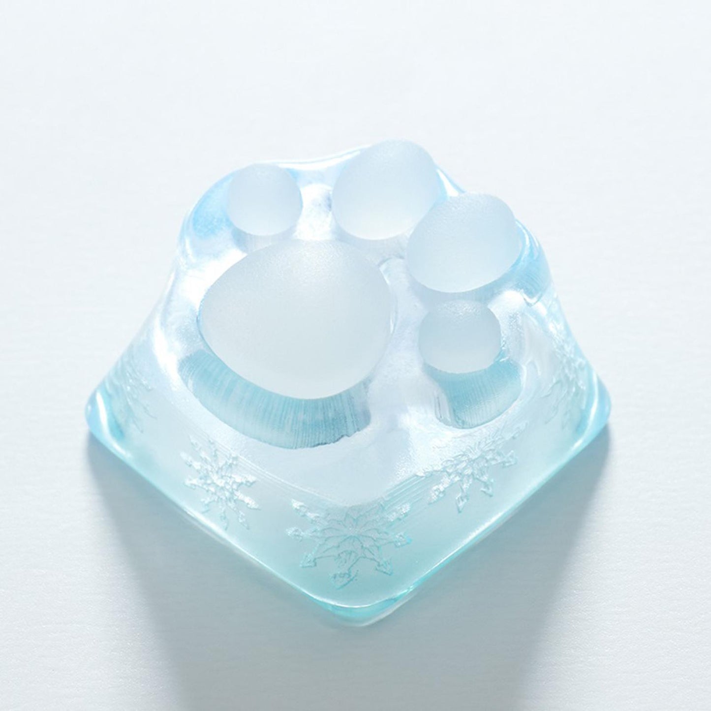 Clear Resin Cat Paw Mechanical Keyboard Keycap Pad for Cherry MX DIY Blue